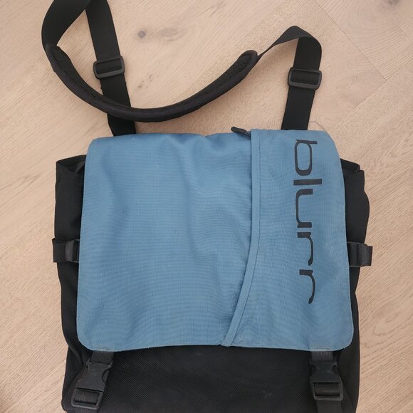 Blur blue/black flat bottom bag - Picture 3 of 11